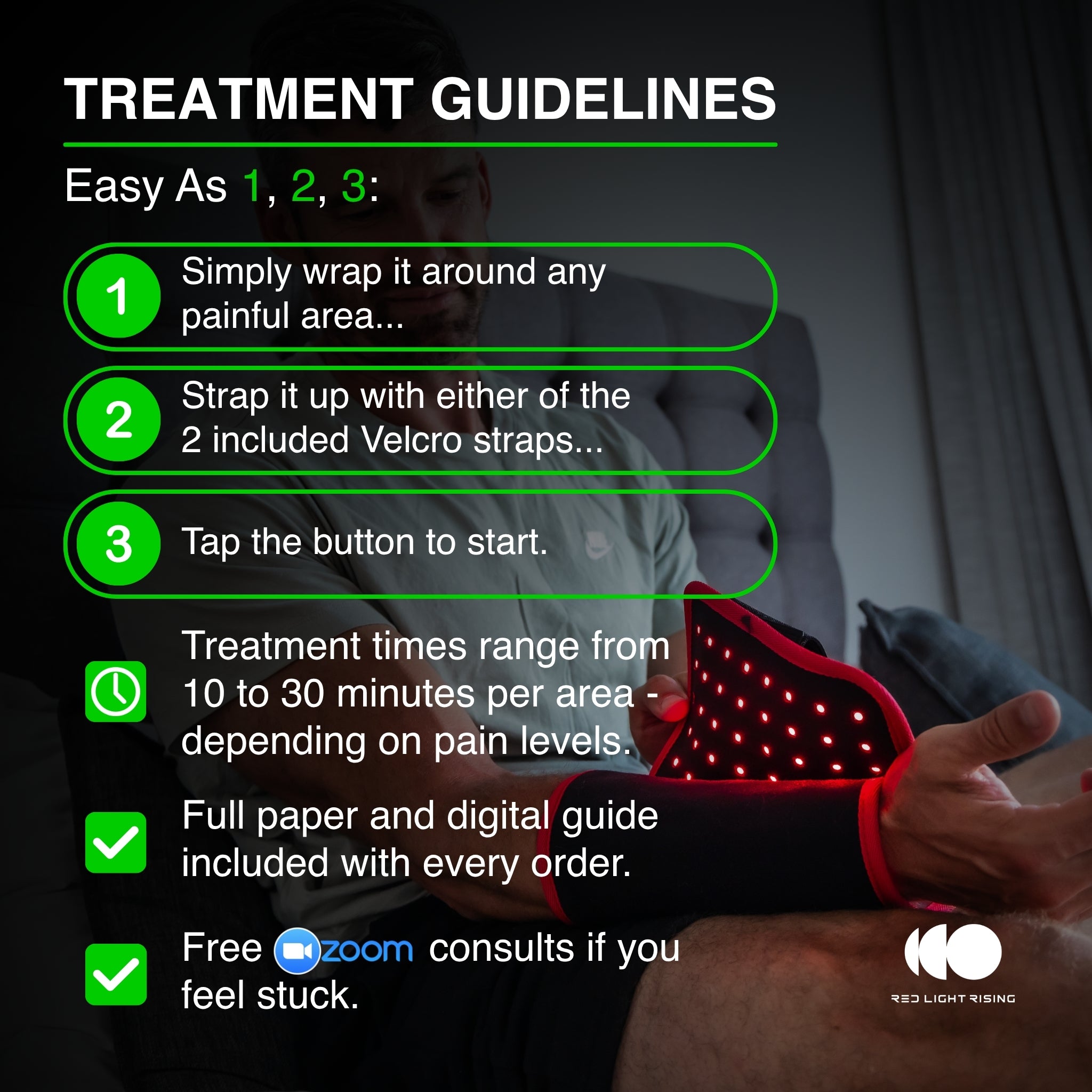 Envoltura de terapia de luz roja Advantage