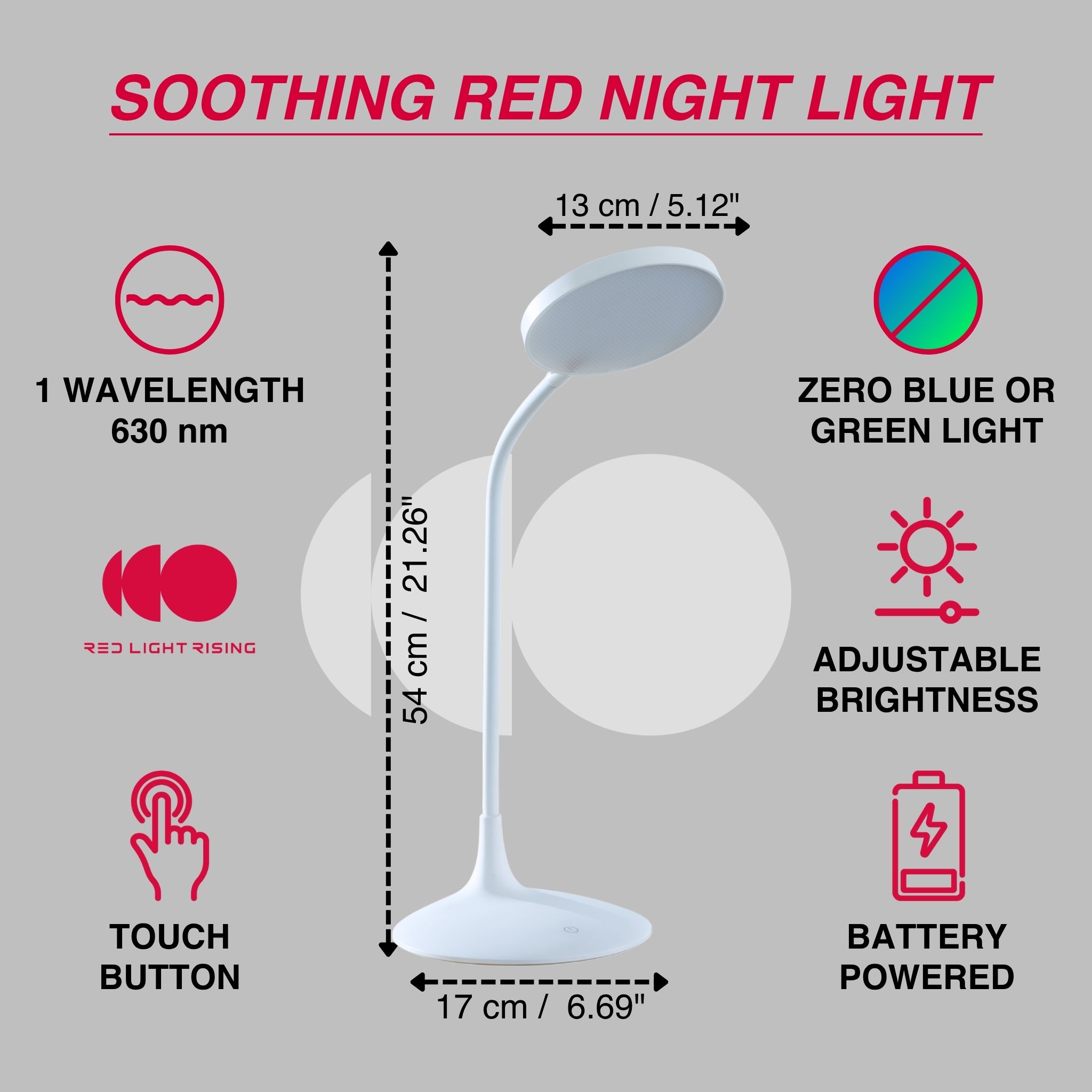 The Dusk Lamp - Red Light Night Light
