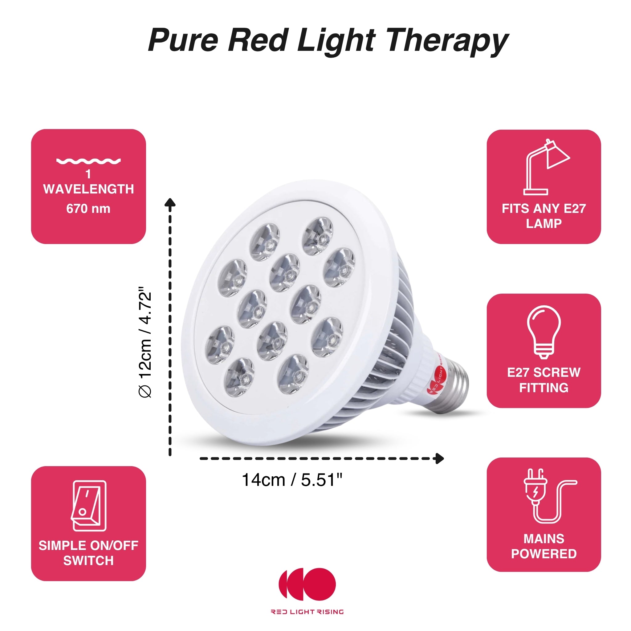 The Target Light 670nm -  Handheld Red Light therapy