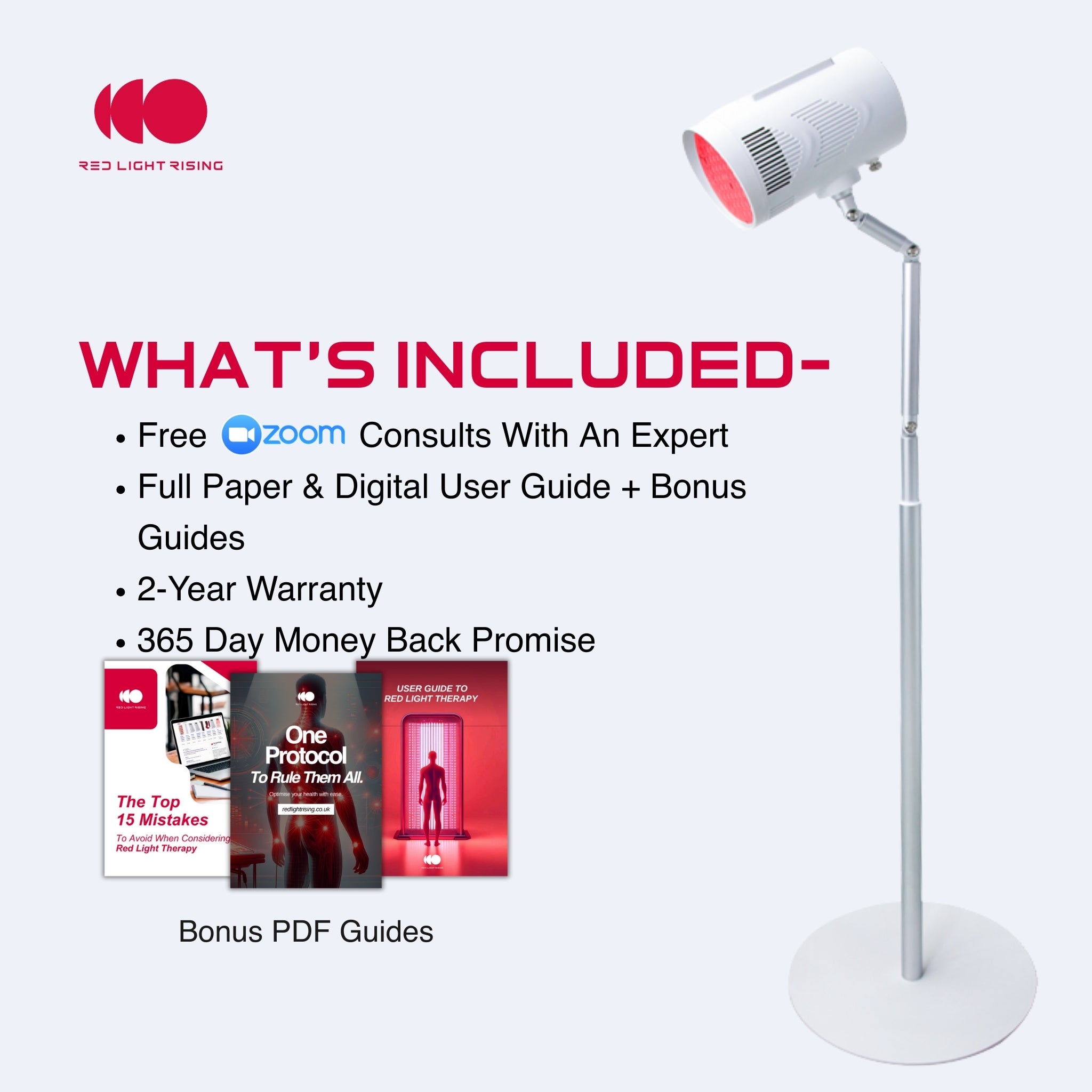 The Target Light 4.0 – Clinical Grade Red Light Therapy with Built-In Stand