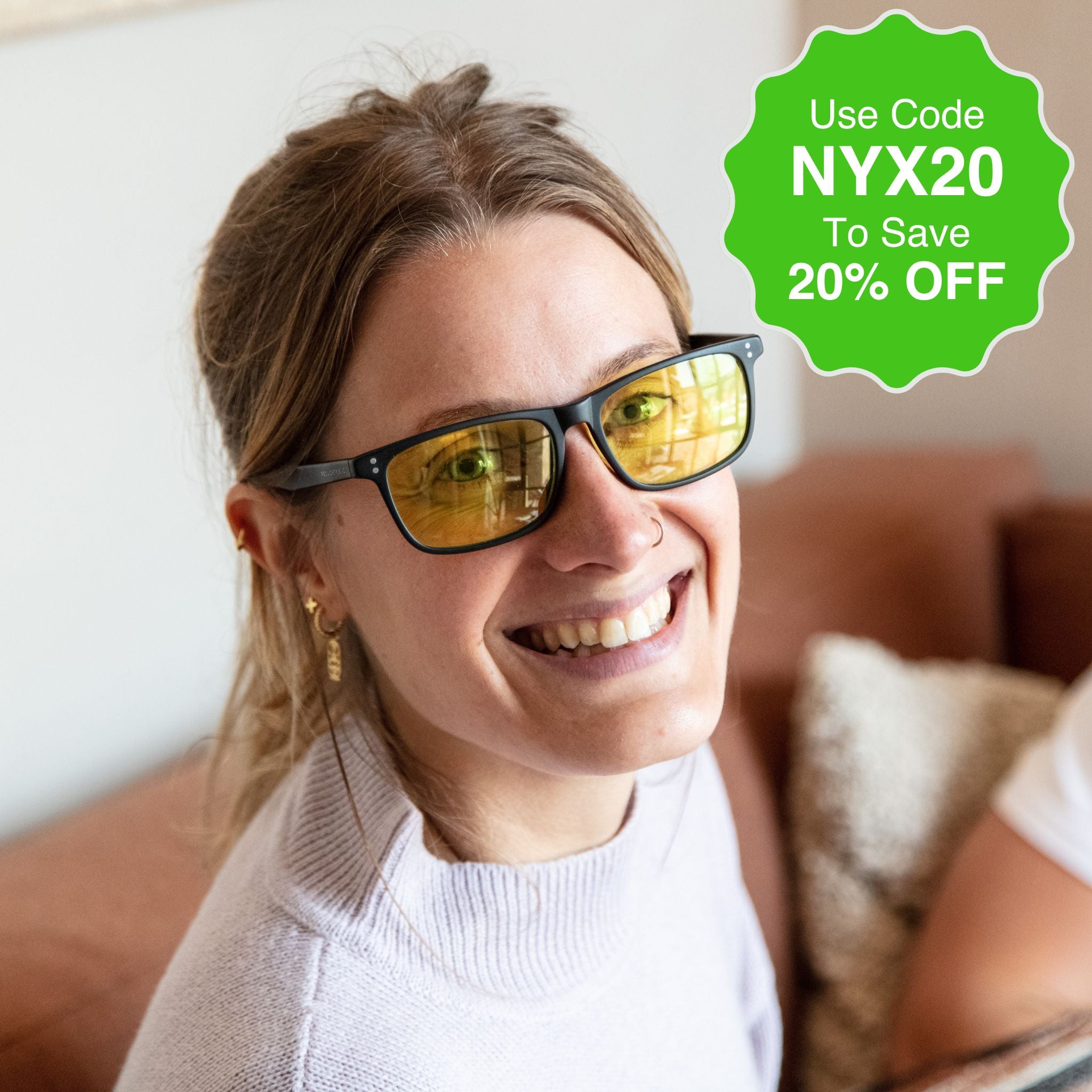 Nyx - The God Of Night Blue Blocking Glasses
