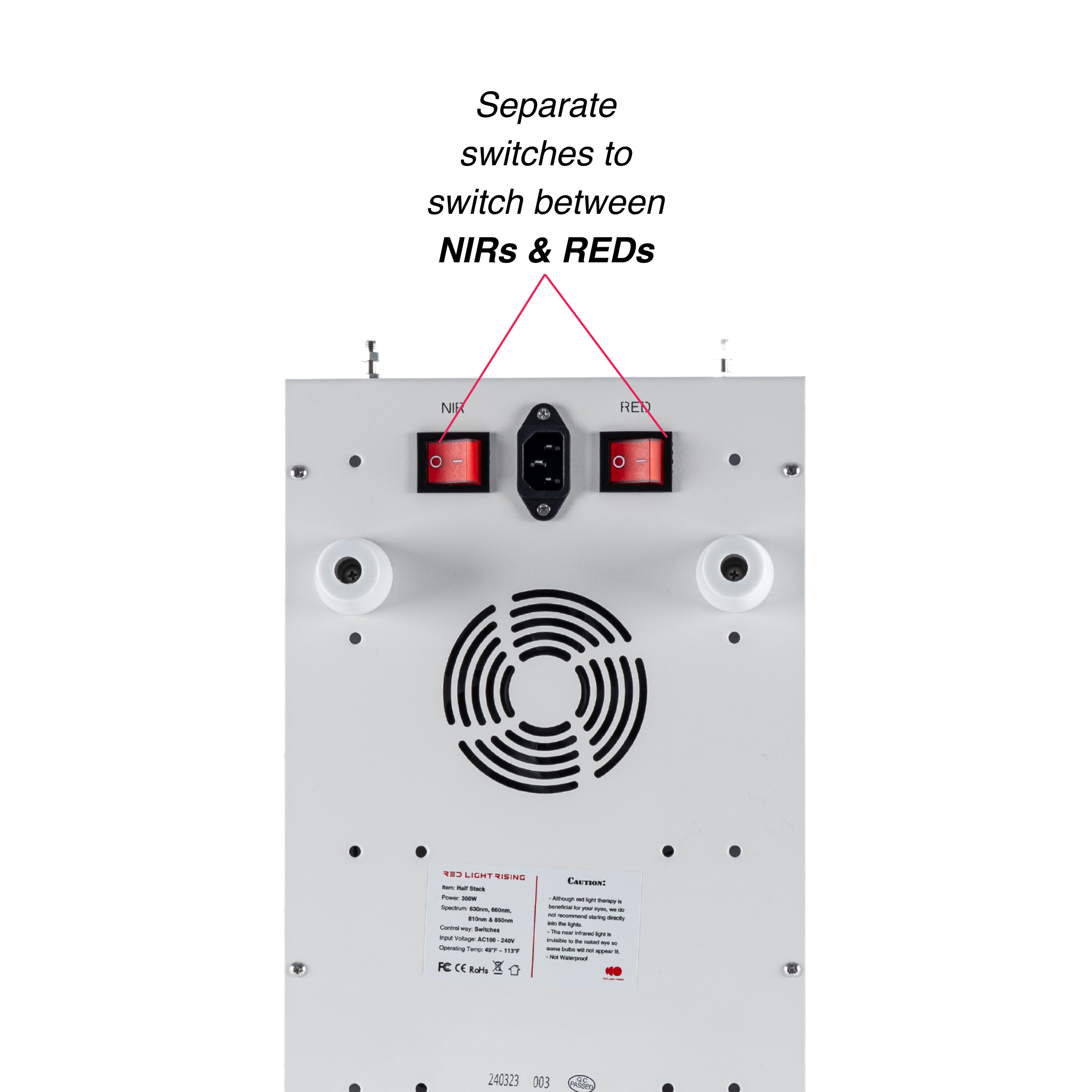 The Half Stack 3.0 Red Light Therapy Panel