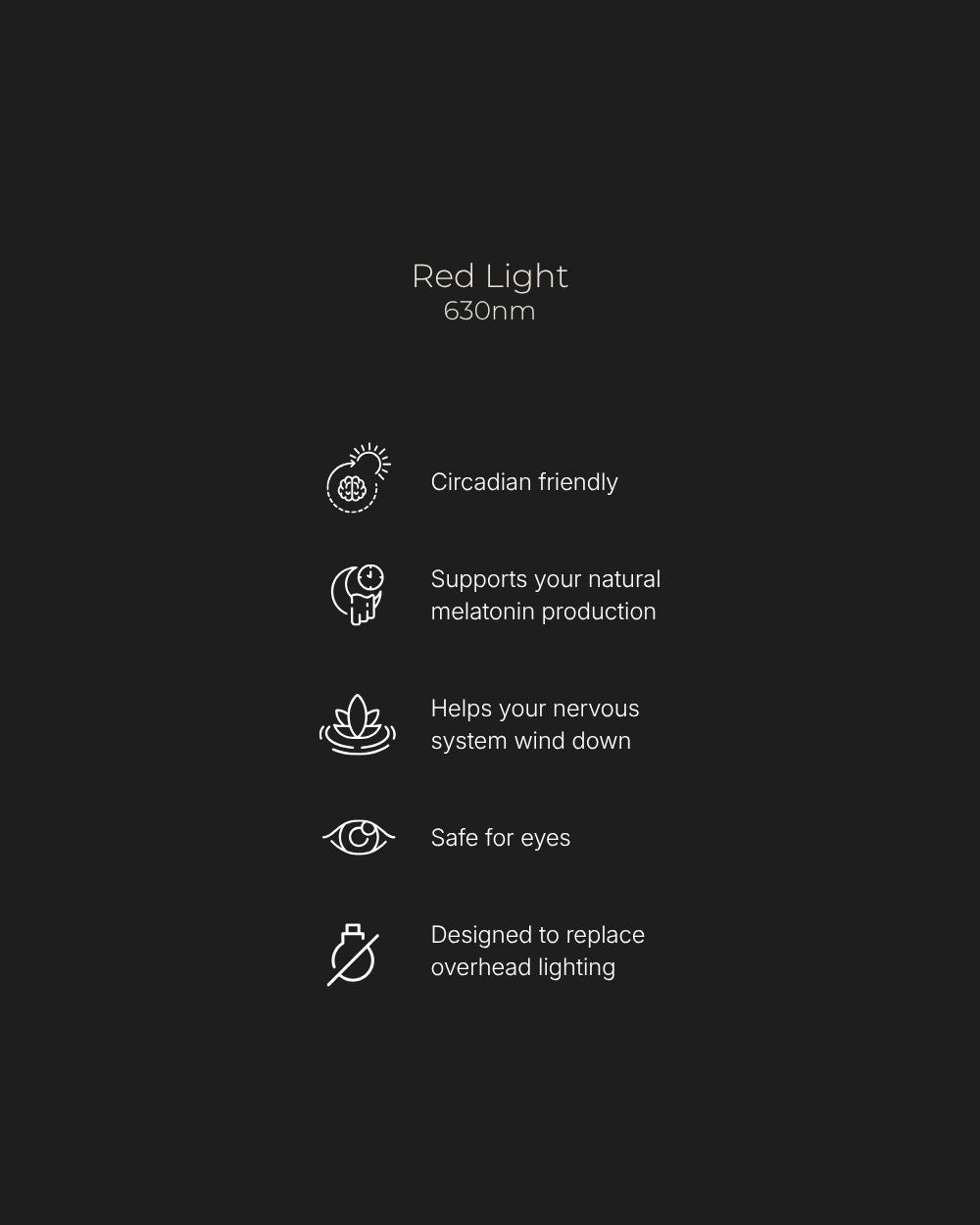 Red Light Rising Dusk Lamp Circadian Red Light Bedside Lamp