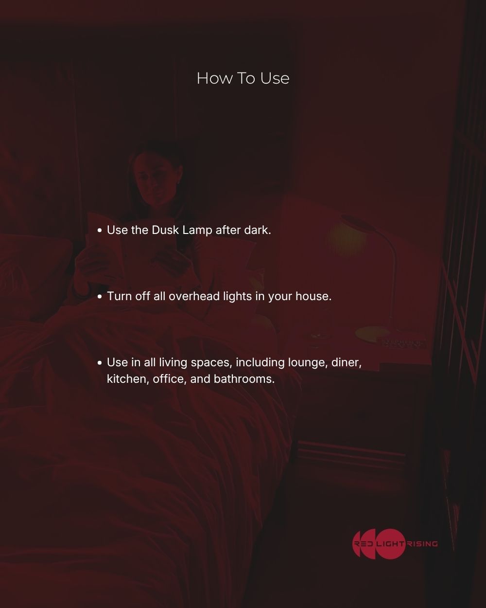 Red Light Rising Dusk Lamp Circadian Red Light Bedside Lamp