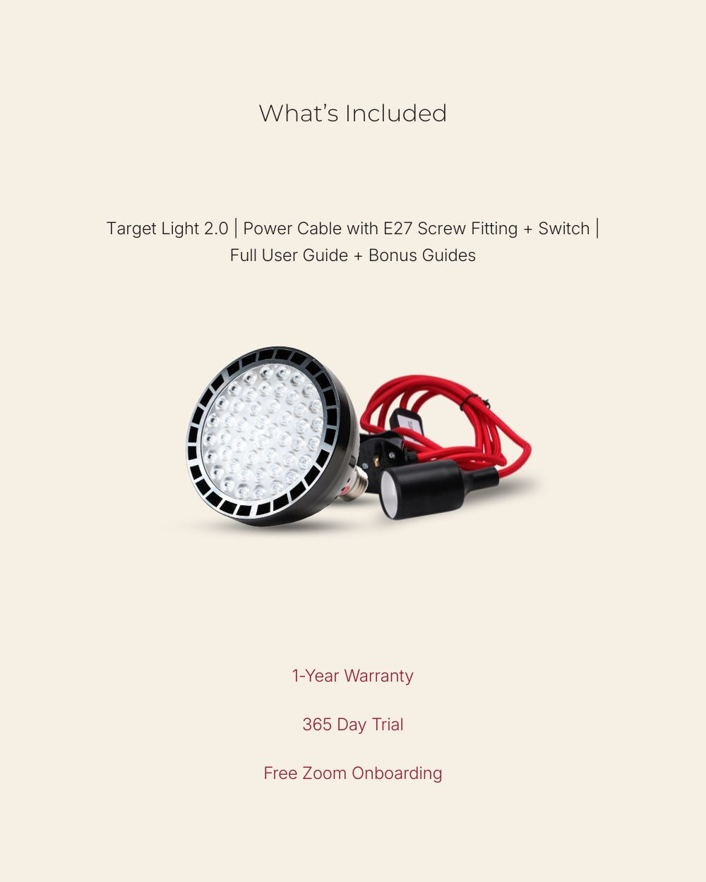 Red Light Rising Target Light 2.0 Handheld Red Light Therapy Device