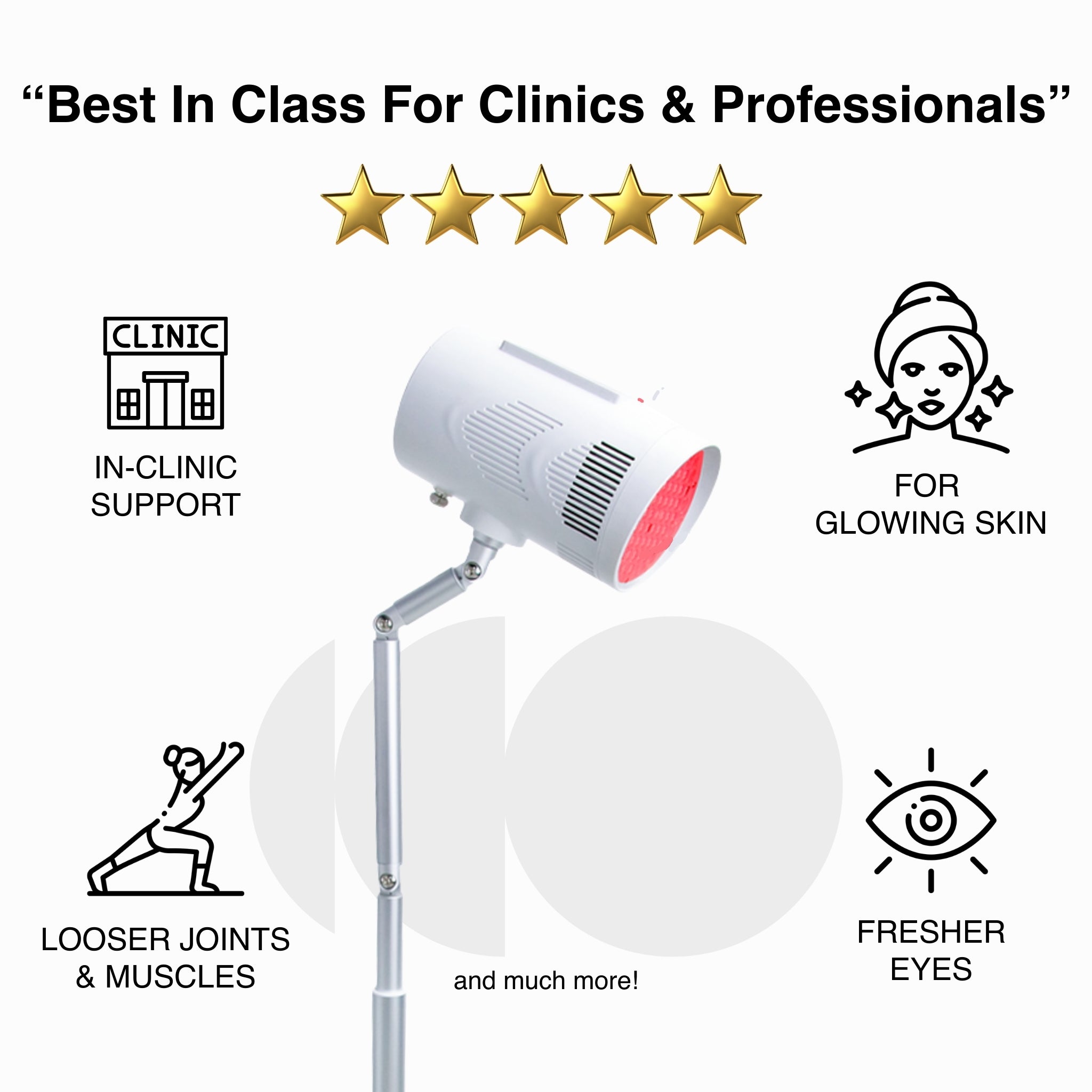 The Target Light 4.0 – Clinical Grade Red Light Therapy with Built-In Stand